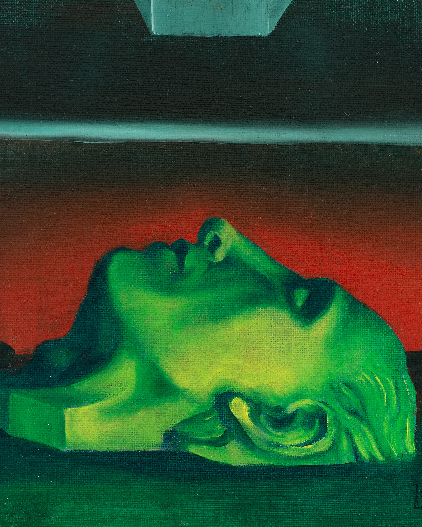 Original surreal oil painting Bargue’s Dream by Joseph Fouad Kitshoff.